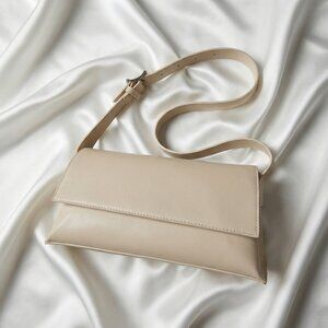 Madison West Beige Shoulder Bag Like New